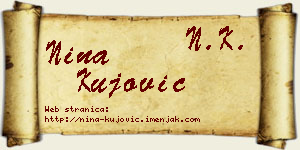 Nina Kujović vizit kartica
